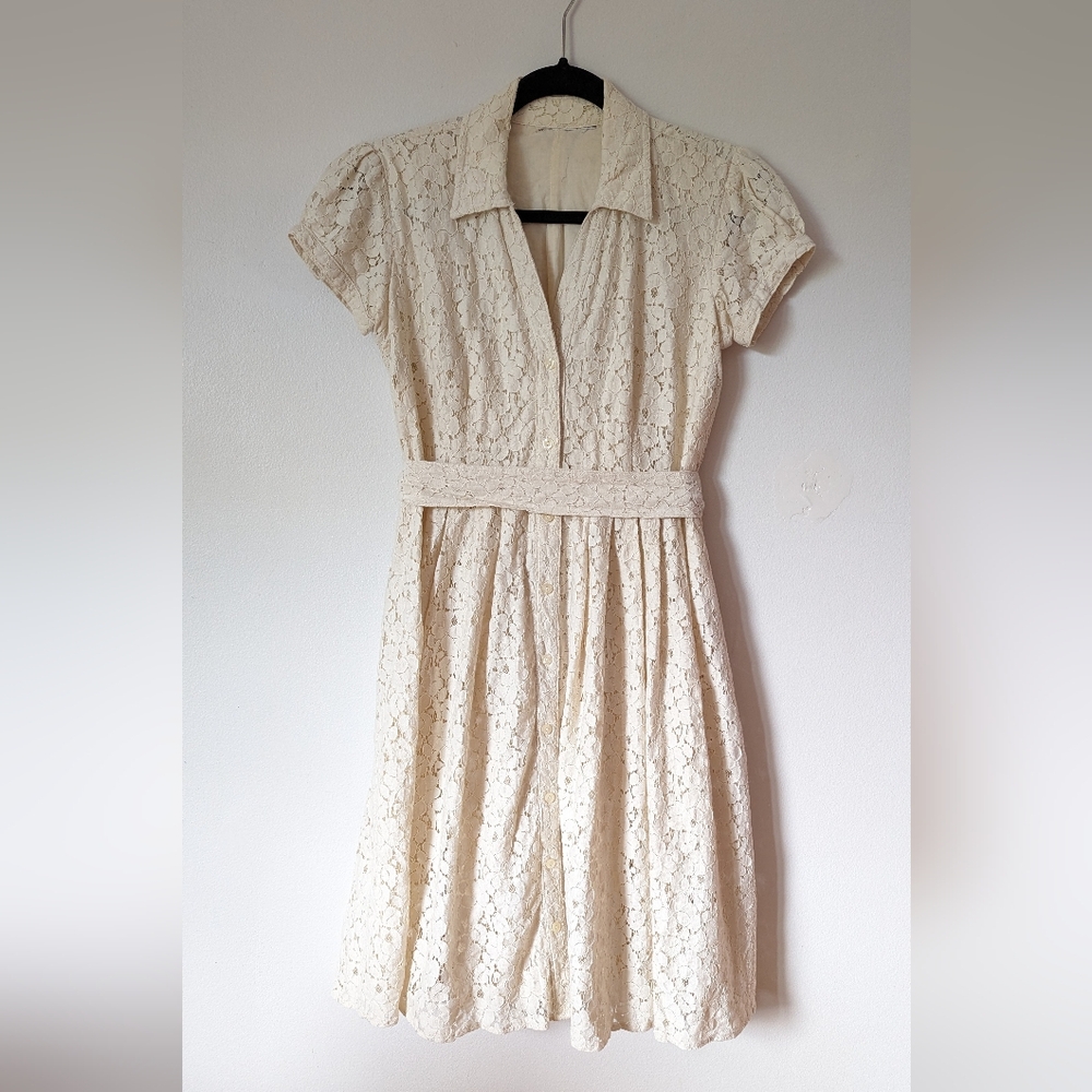 Modcloth vintage-inspired lace shirtwaist dress